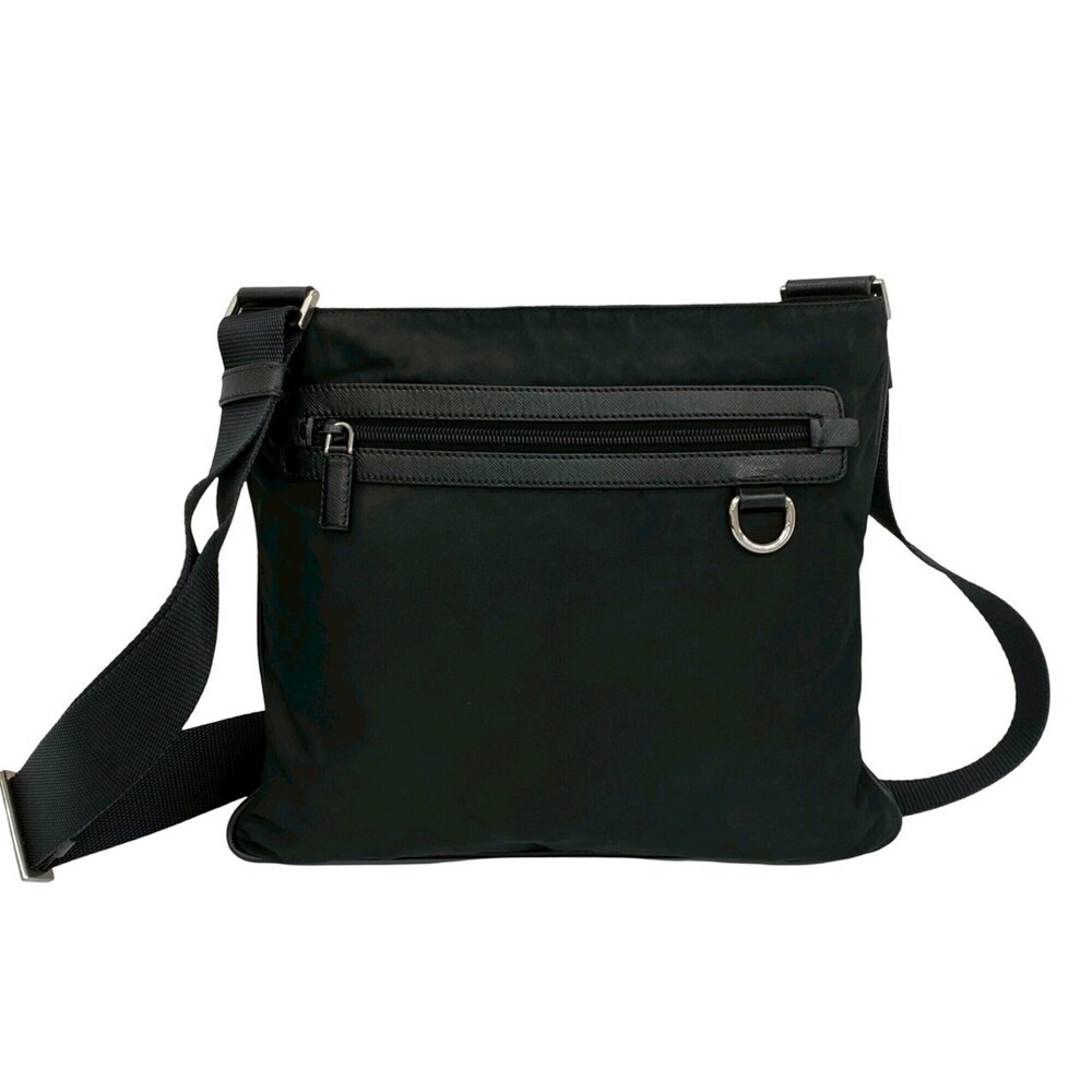 PRADA Black Leather Shoulder Bag - Picture 3 of 10